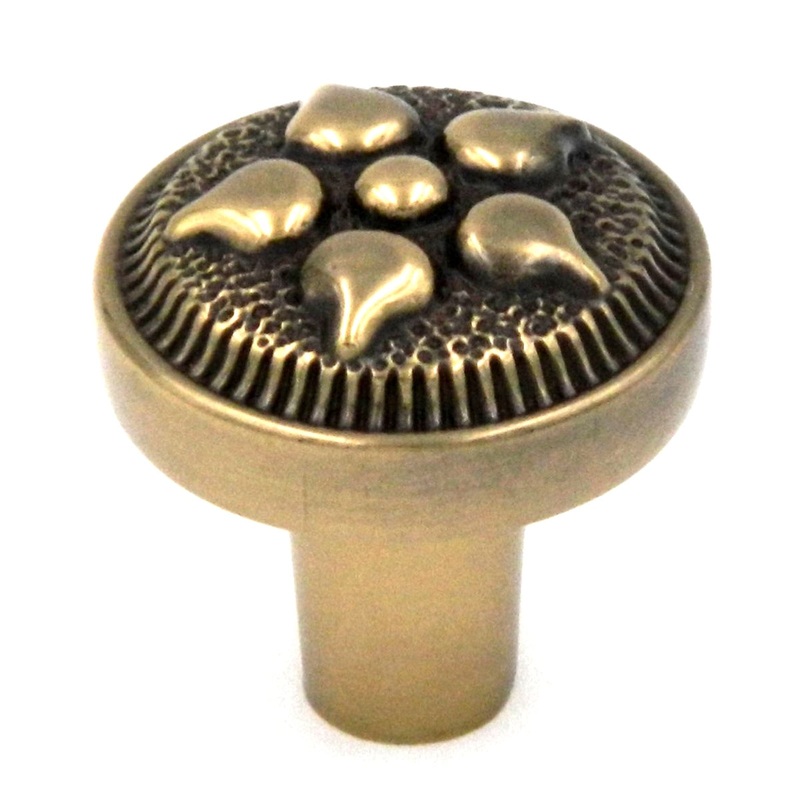 10 Pack Belwith Keeler Spanish Gothic 1 Sherwood Antique Brass Solid Brass Cabinet Knob P3025-07