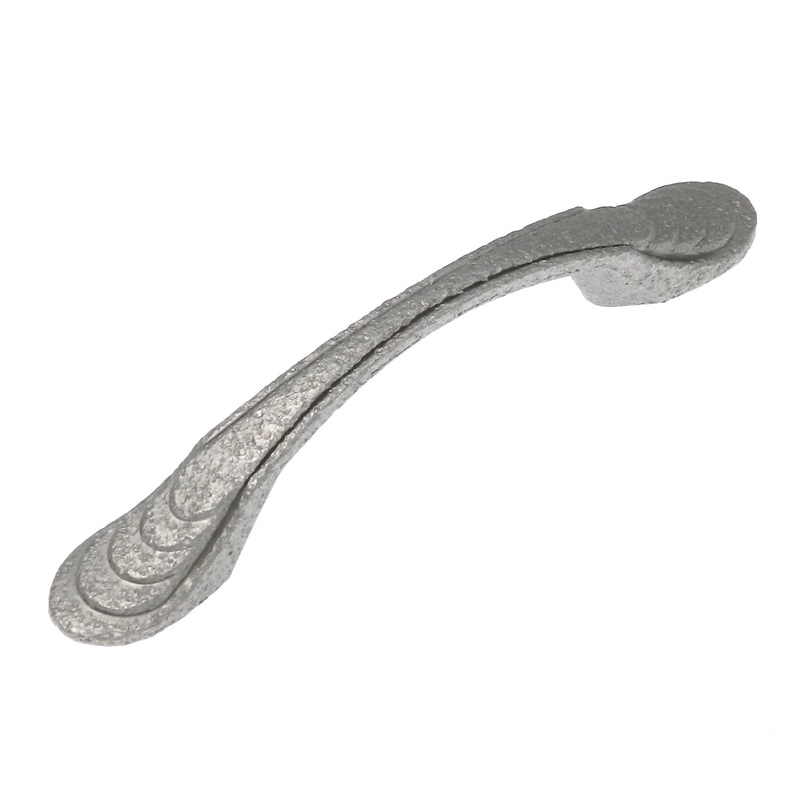 10 Pack of Ancient Treasures Rustic Hammered C033SAT Satin Chrome 3cc Arch Pull