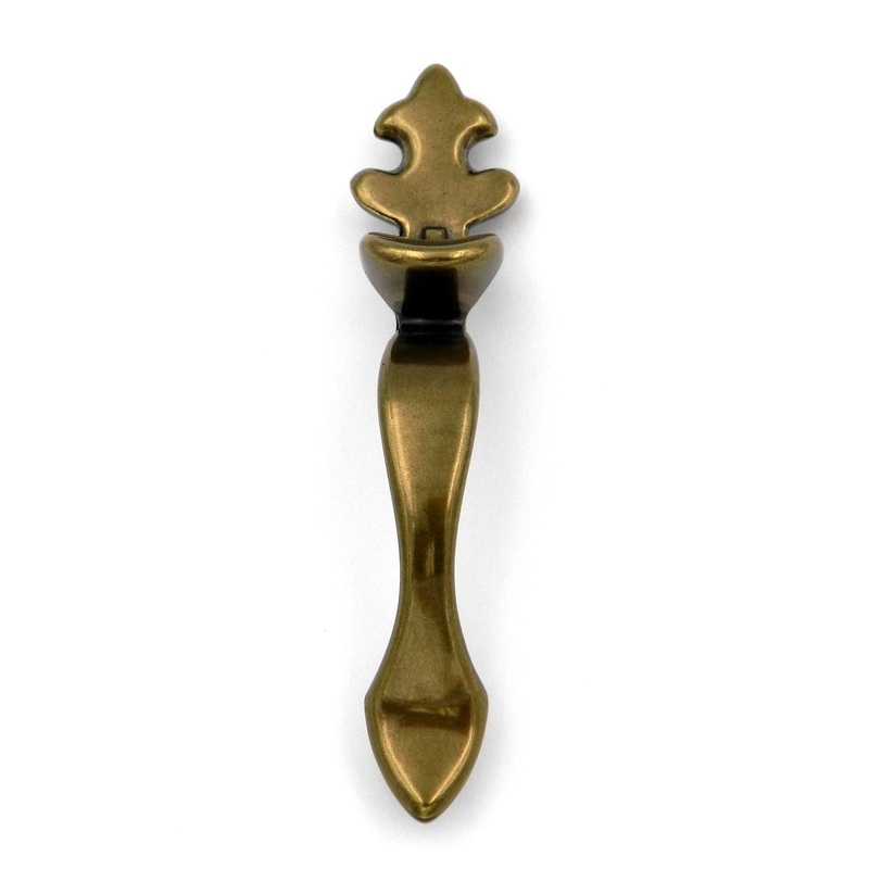 Amerock BP3420-BB Burnished Brass Mock Latch 3cc Cabinet Arch Pull Traditional