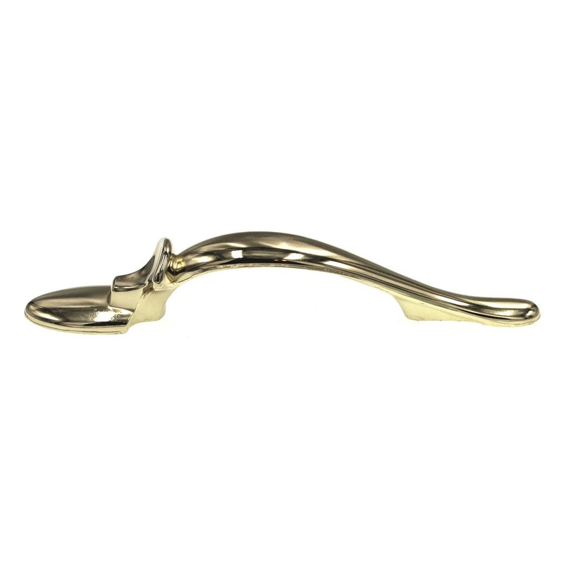 Amerock BP76271-3 Bright Brass Mock Latch 3cc Cabinet Arch Pull Allison
