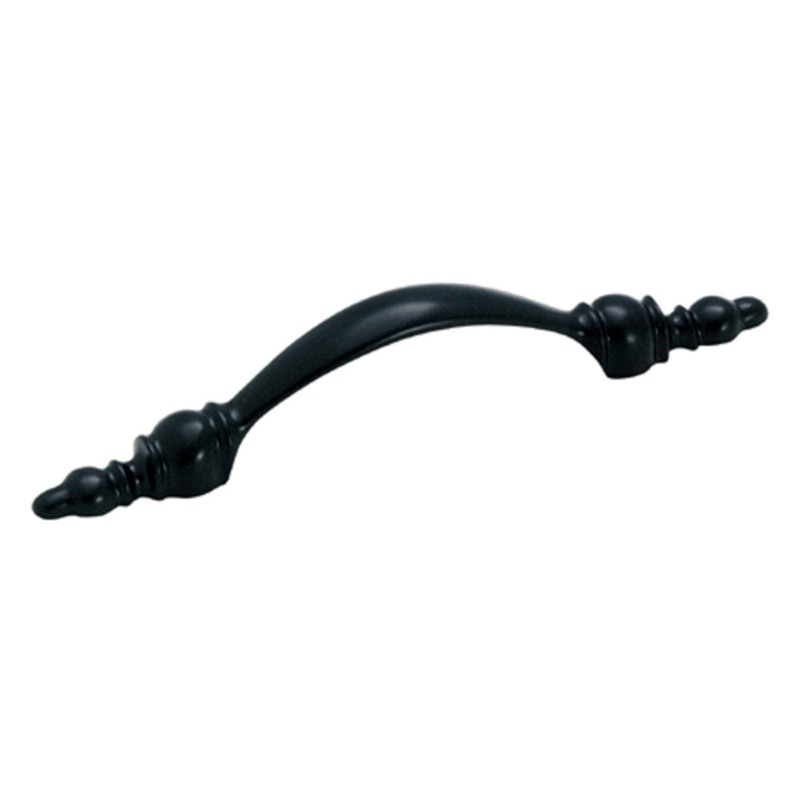Amerock Legacy 3cc Matte Black Cabinet Handle Pull BP750-MB