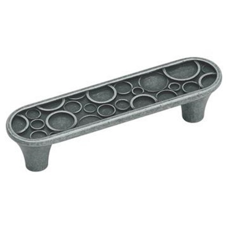 Amerock Playful Nature Wrought Iron Flat Oblong 3 Arch Cabinet Handle Pull BP26114-WI