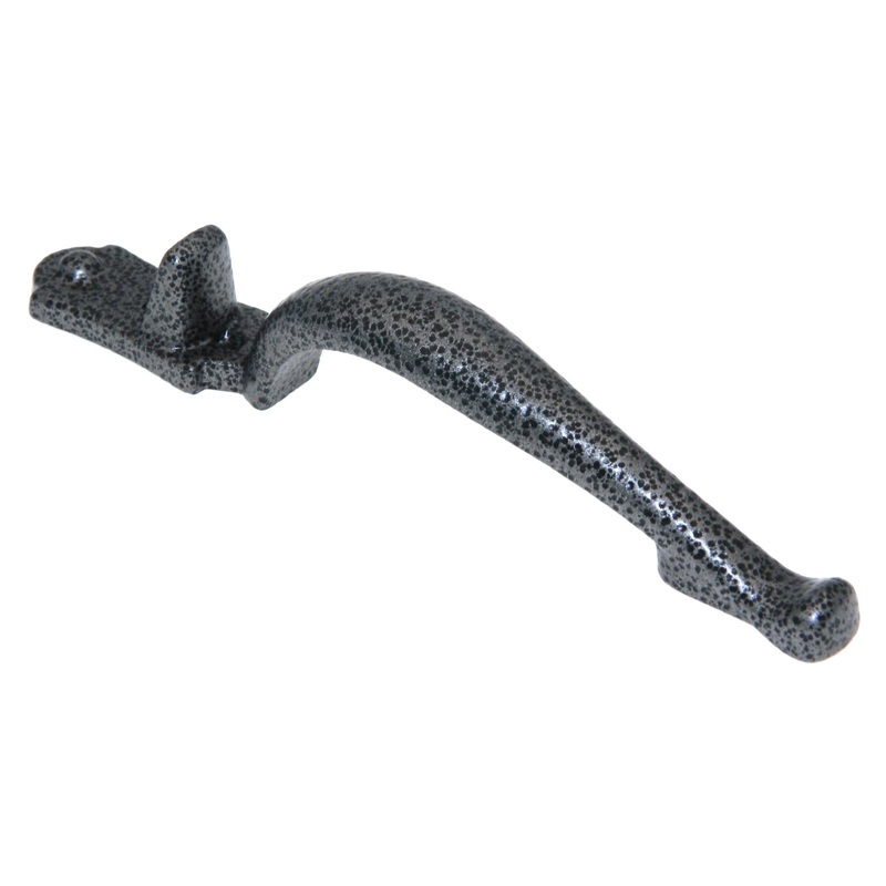 Amerock Rustic Finishes BP76299-HB Hammered Black Mock Latch 3cc Cabinet Pull