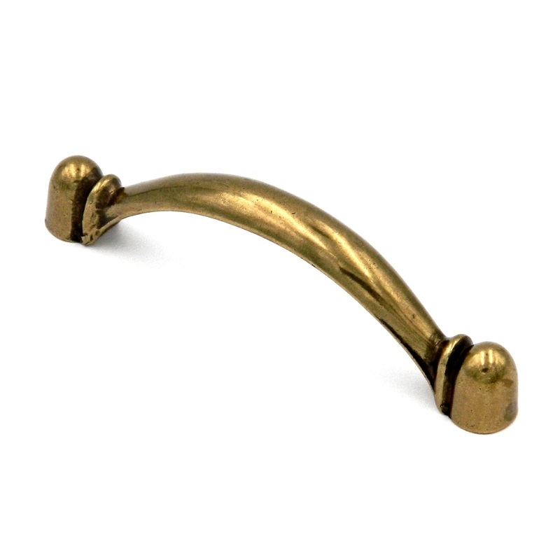 Hickory Conquest P14441-LB Lustre Brass 3cc Arch Cabinet Handle Pull