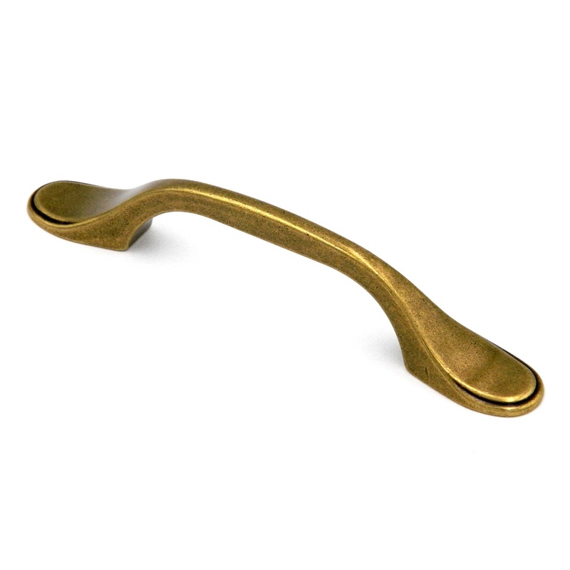 Hickory Conquest P14444-LB Lustre Brass 3cc Arch Cabinet Handle Pull