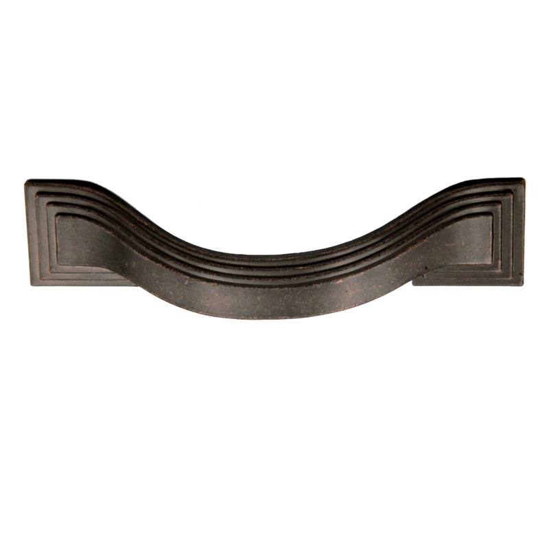 Hickory Deco P3100-DAC Dark Antique Copper 3 1/2cc Arch Cabinet Handle Pull