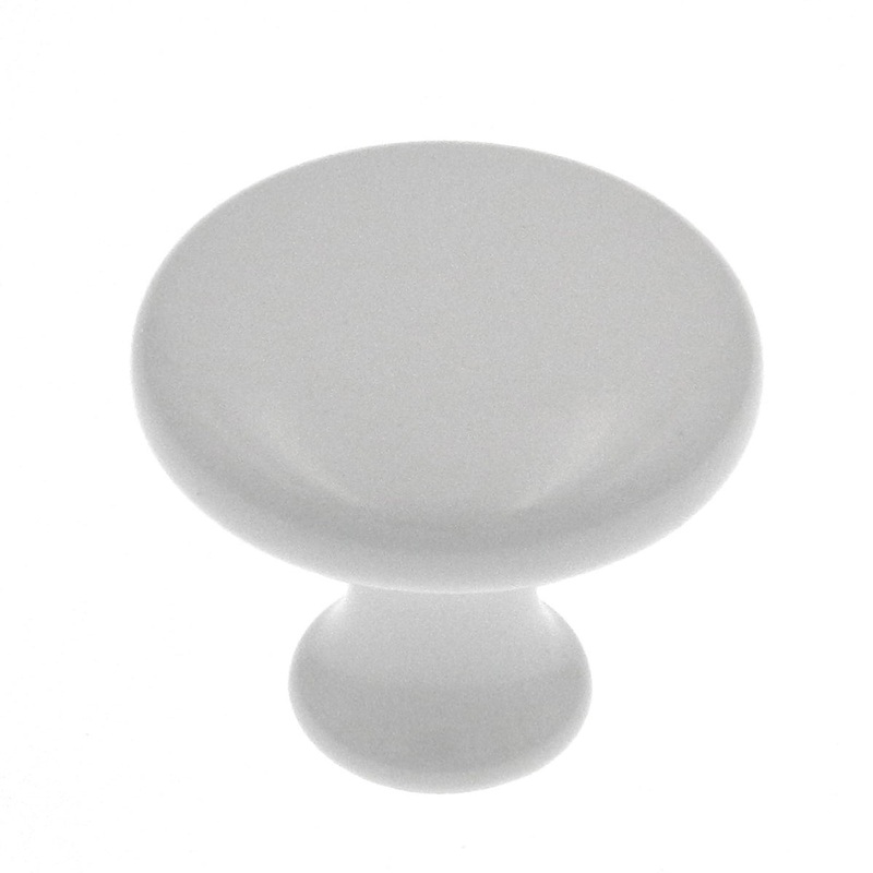 Hickory Hardware Eclipse 1 1/8 White Mushroom Cabinet Knob P14255-W