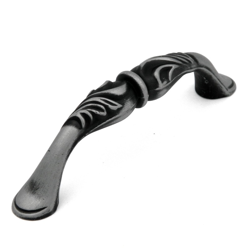 Hickory Mayfair P3092-SPA Satin Pewter Antique 3 3/4 (96mm)cc Cabinet Handle Pull