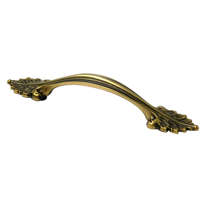 Keeler Acanthus D8-06 Solid Winchester Brass 3 3/4 (96mm)cc Cabinet Handle Pull