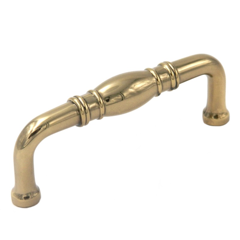 Keeler Power & Beauty K147 Solid Sherwood Antique Brass 3cc Cabinet Handle Pull