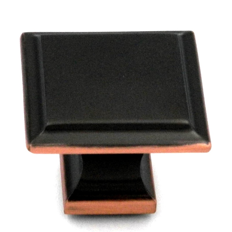 10 Pack Belwith Keeler Studio II 1 1/4 Oil-Rubbed Bronze Highlighted Cabinet Knob P3270-2122