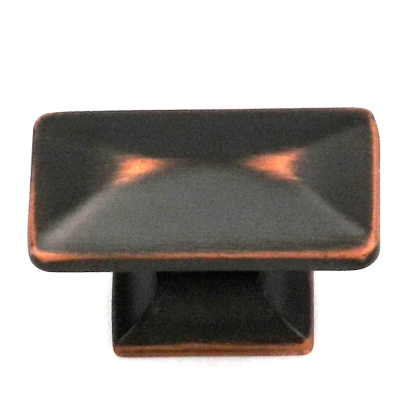 10 Pack Hickory Hardware Bungalow Oil-Rubbed Bronze 1 1/4 Cabinet Knob Pulls P2150-OBH