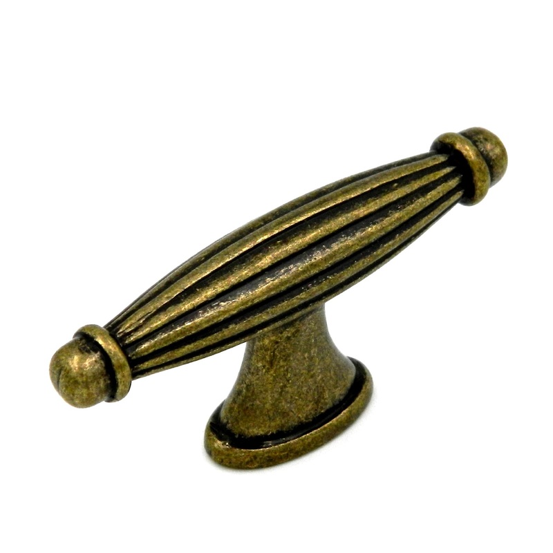 10 Pack Hickory Hardware Callis Country 2 3/4 Wrought Brass Rectangle Decorative Cabinet Knob P3662-WRB