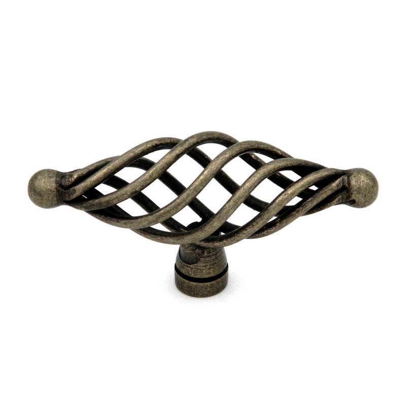 10 Pack Hickory Hardware Callis Country 3 Wrought Brass Birdcage Cabinet Knob P3651-WRB
