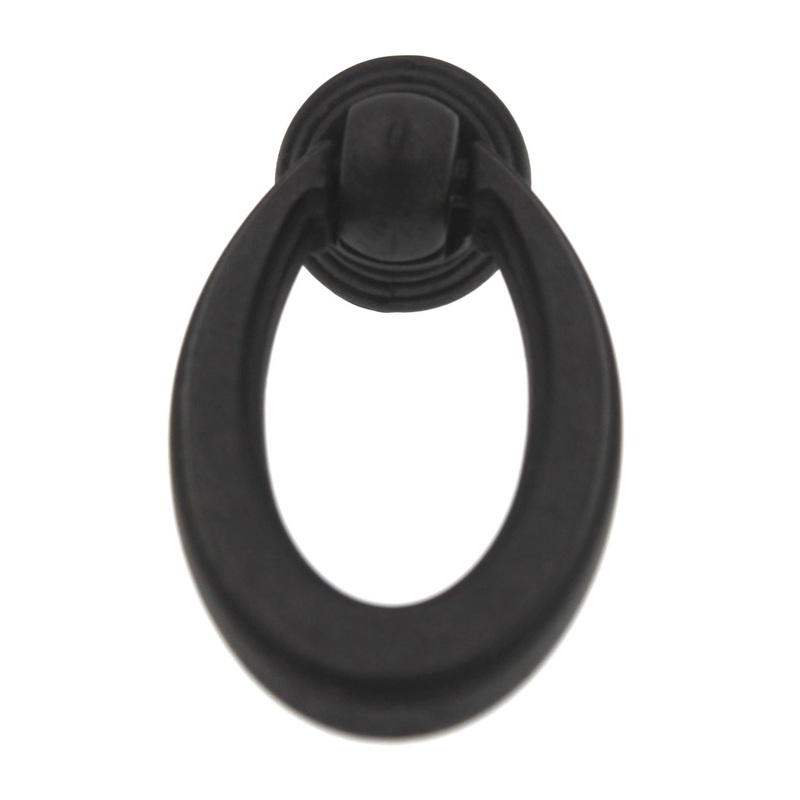 10 Pack Hickory Hardware Camarilla Black Iron 2 1/4 Cabinet Ring Pulls P3192-BI