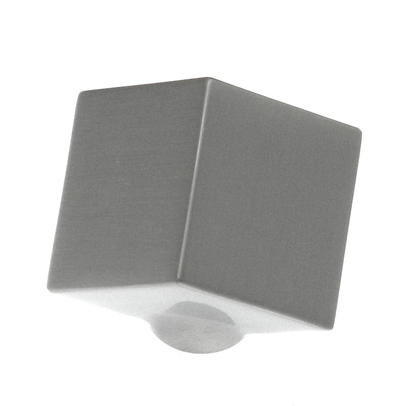 10 Pack Hickory Hardware Euro-Contemporary 1 1/2 Stainless Steel Square Cube Cabinet Knob P2160-SS