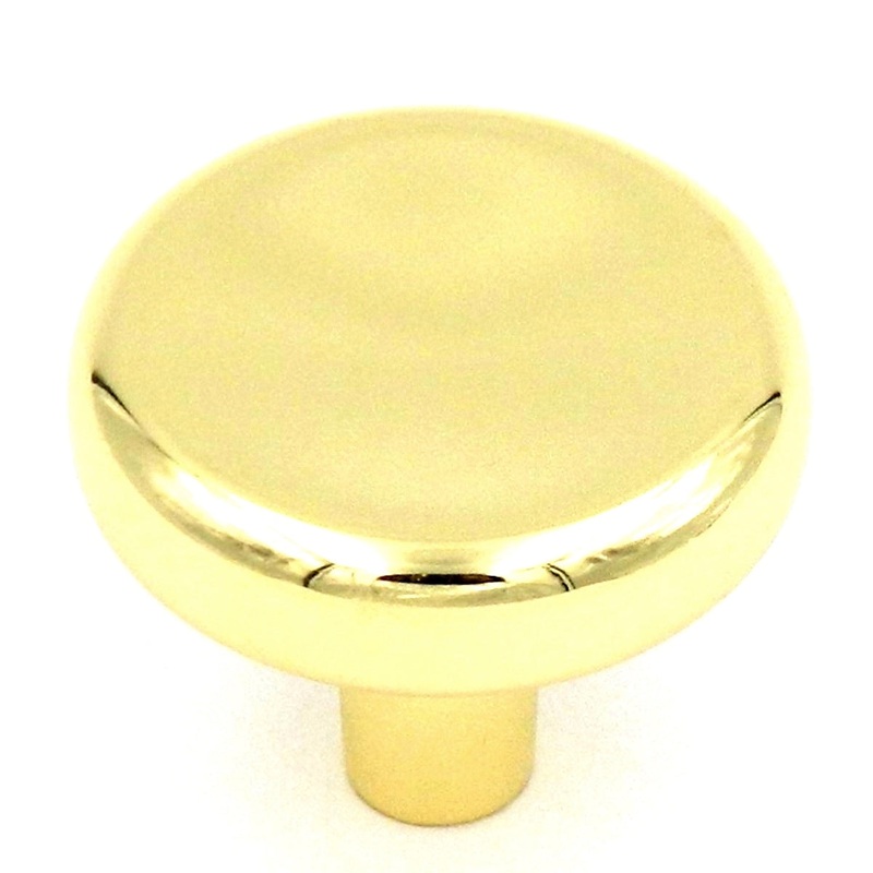 10 Pack Hickory Hardware P204-UB Eclipse 1 1/4 Ultra Brass Round Knob Pull
