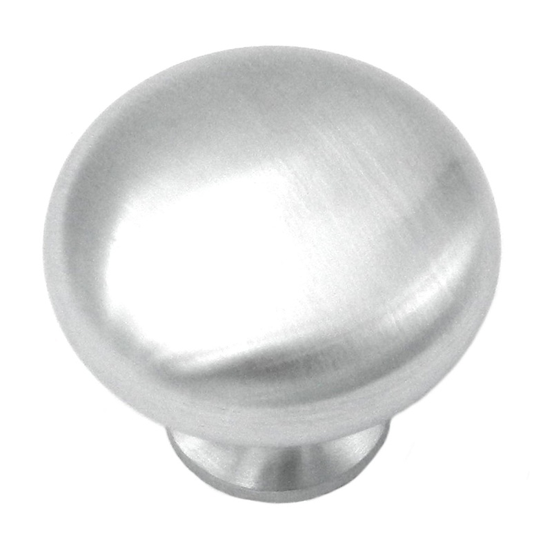 Belwith Keeler Solid Brass 1 1/4 Satin Chrome Round Cabinet Knob BK13-26D