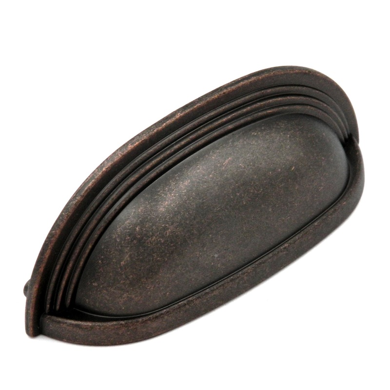 Hickory Deco P3104-DAC Dark Antique Copper 3, 3 3/4 (96mm)cc Cabinet Cup Pull