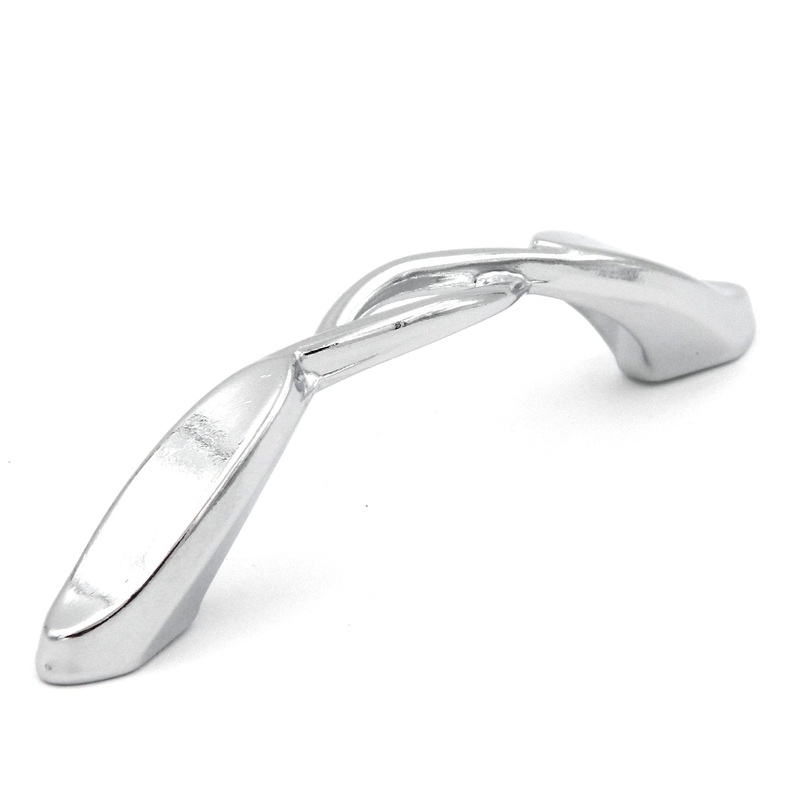 Hickory Eclipse P335-26 Polished Chrome 3cc Arch Twist Cabinet Handle Pull