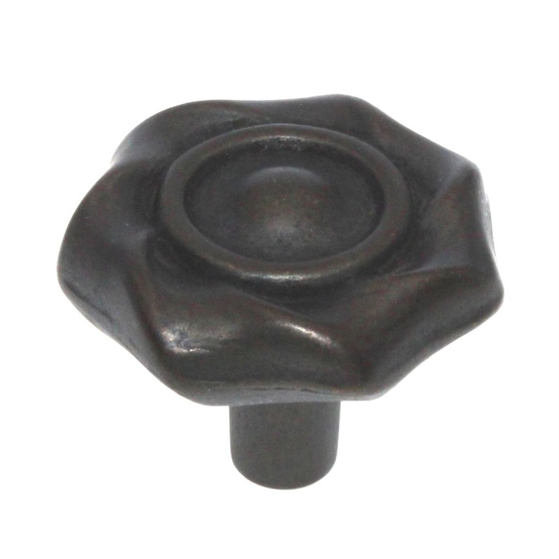 Hickory Hardware Charleston Blacksmith Windover Antique 1 1/4 Flower Knob Pull PA1312-WOA