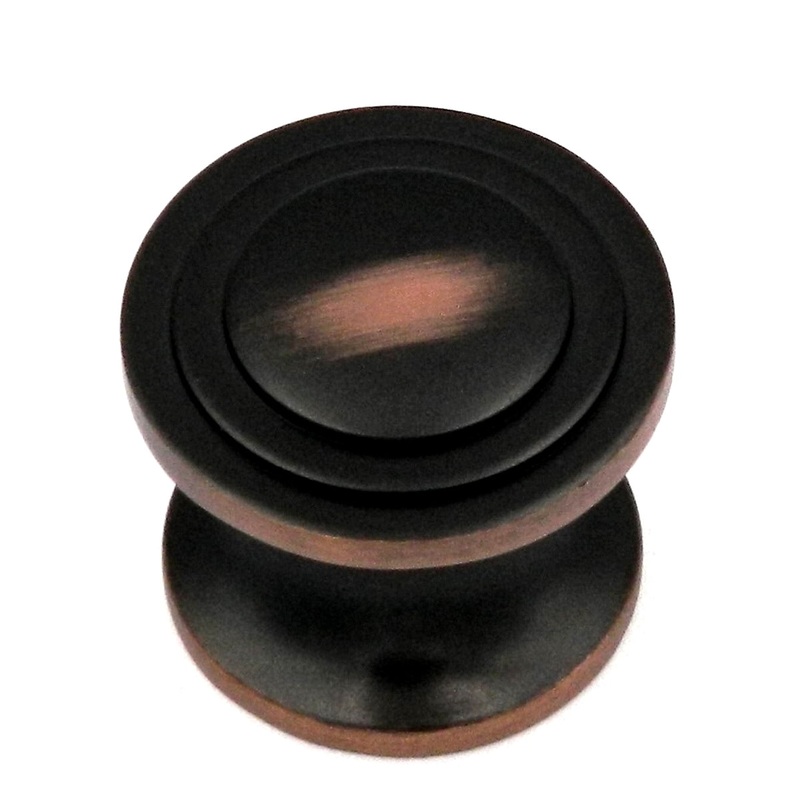 Hickory Hardware Deco 1 1/16 Oil-Rubbed Bronze Round Disc Cabinet Knob P3102-OBH
