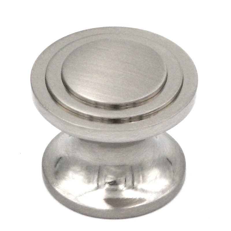 Hickory Hardware Deco 1 1/16 Satin Nickel Round Disc Cabinet Knob P3102-SN