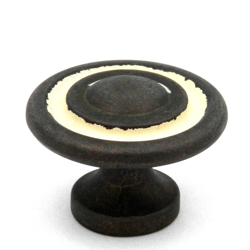 Hickory Hardware Manchester Biscayne Antique 1 3/8 Ridged Cabinet Knob Pull P2011-BYA