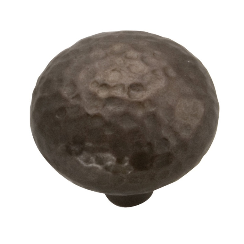 Hickory Hardware Mountain Lodge 1 3/8 Dark Antique Copper Round Hammered Cabinet Knob P3063-DAC