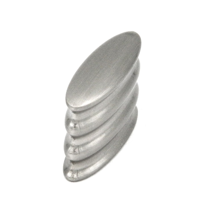 Hickory Hardware P3211-SN Metropolis 5/8cc Satin Nickel Oval Cabinet Knob Pull, 10 Pack