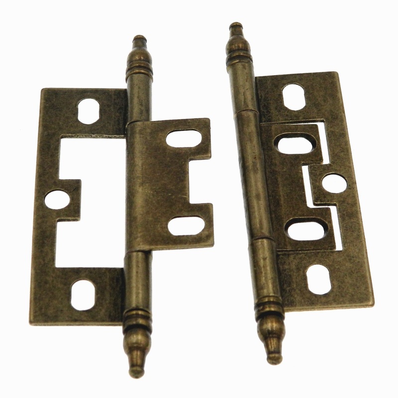 Hickory Hardware Self Mortise 2 1/2 Minaret Cabinet Hinges Lancaster Hand Polished P8293-LP