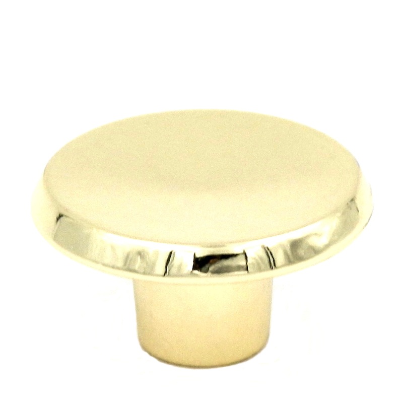 Hickory Hardware Sunnyside 1 1/2 Polished Brass Round Concave Cabinet Knob P114-3