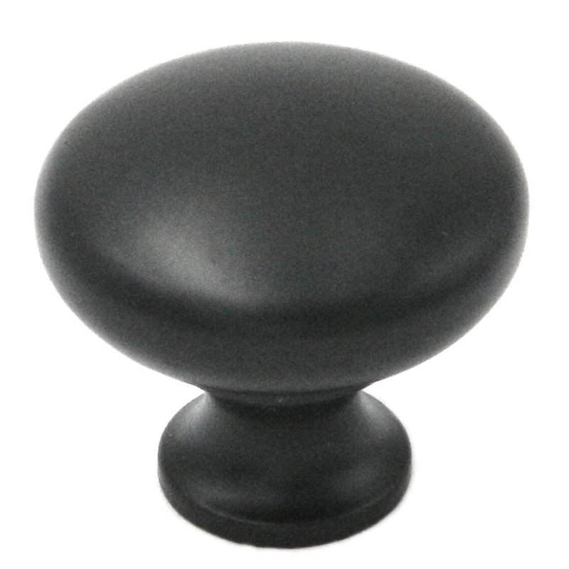 10 Pack Belwith Keeler Period Brass 1 1/4 Oil Rubbed Bronze Round Solid Brass Cabinet Knob BK13-10B