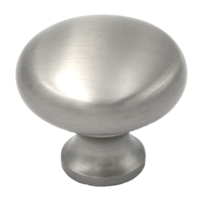 10 Pack Belwith Keeler Period Brass 1 1/4 Satin Nickel Round Smooth Solid Brass Cabinet Knob BK13-15