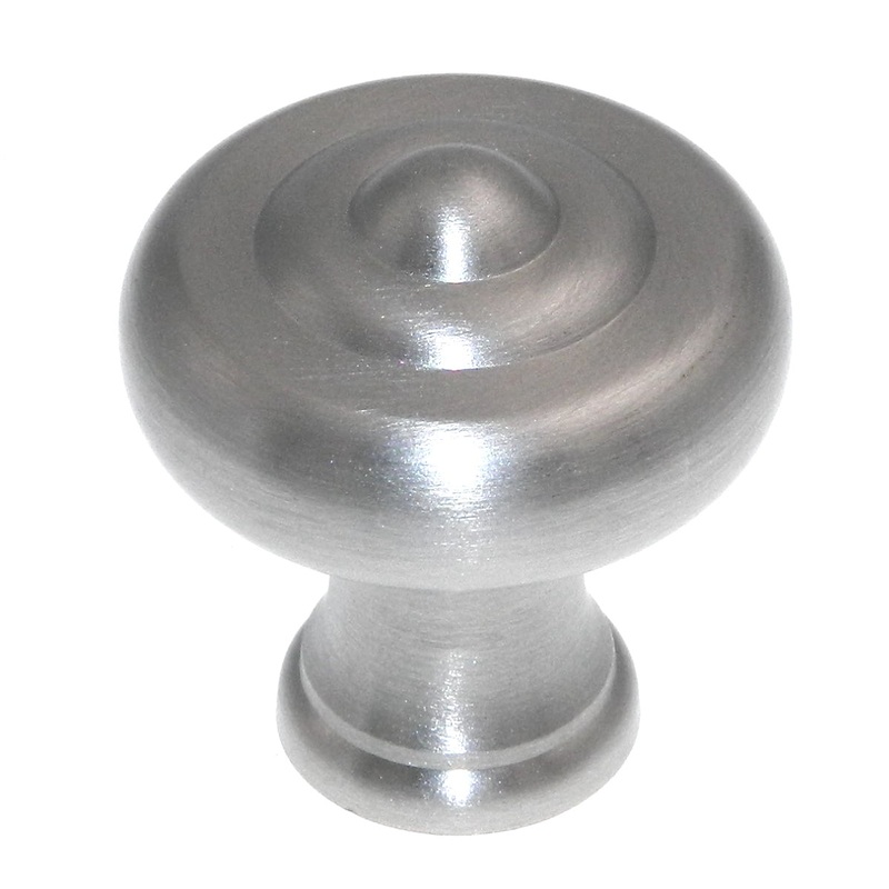 10 Pack Belwith Keeler Sechel 1 1/4 Satin Nickel Round Solid Brass Cabinet Knob A403