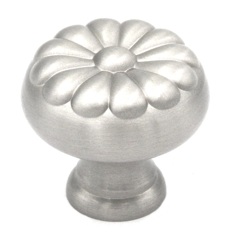 10 Pack Belwith Keeler Sechel 1 1/4 Satin Nickel Round Solid Brass Cabinet Knob A416