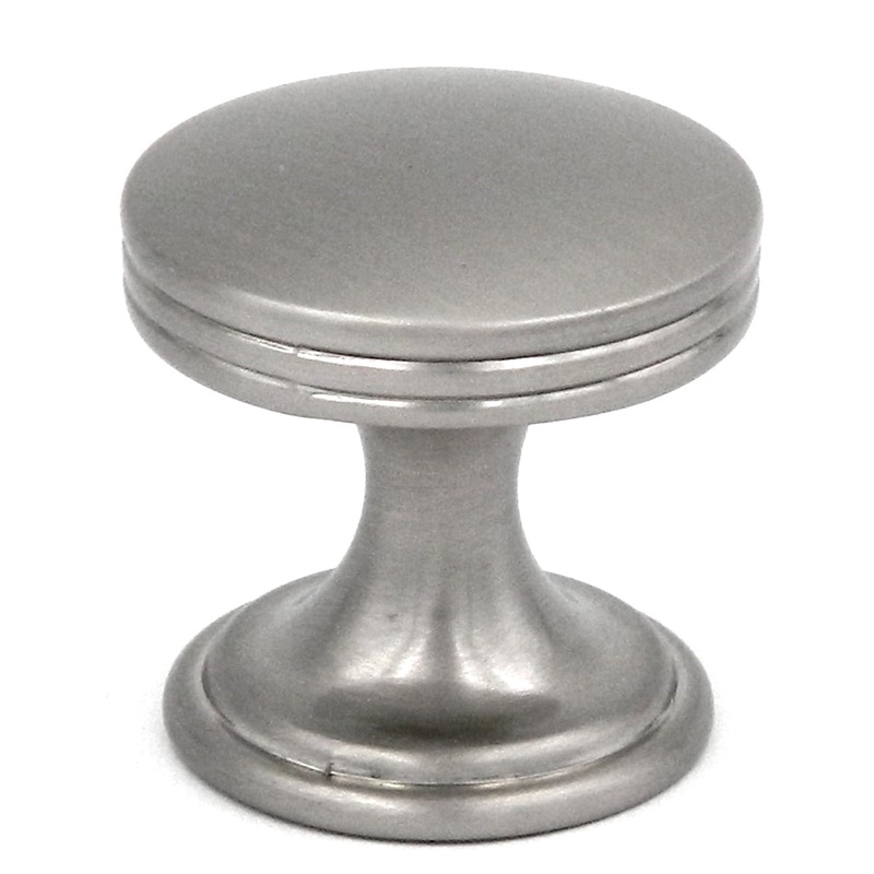 10 Pack Hickory Hardware American Diner 1 Stainless Steel Round Flat-top Cabinet Knob P2140-SS