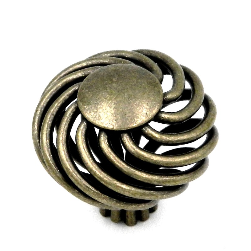 10 Pack Hickory Hardware Callis Country 1 5/8 Wrought Brass Birdcage Basket Cabinet Knob P3653-WRB