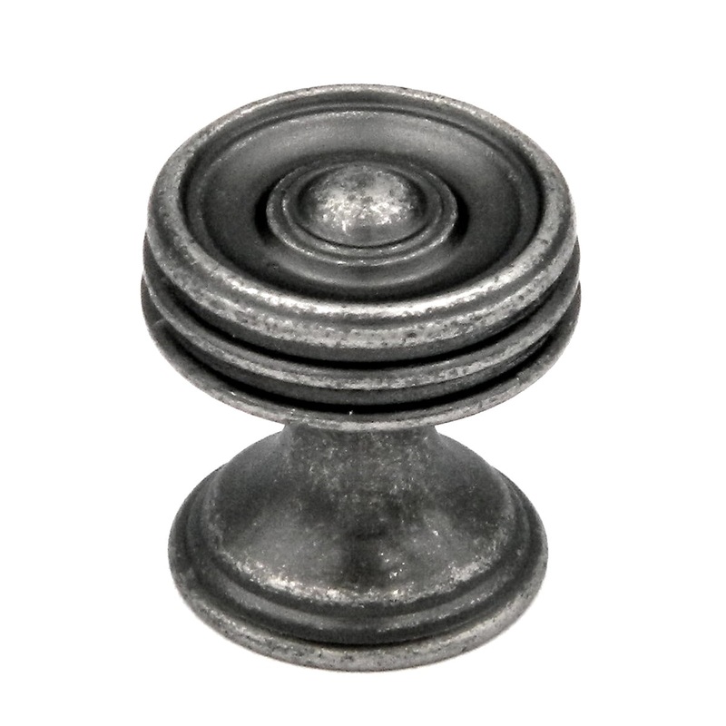 10 Pack Hickory Hardware Concord Black Nickel Vibed 3/4 Cabinet Knobs P3132-BNV