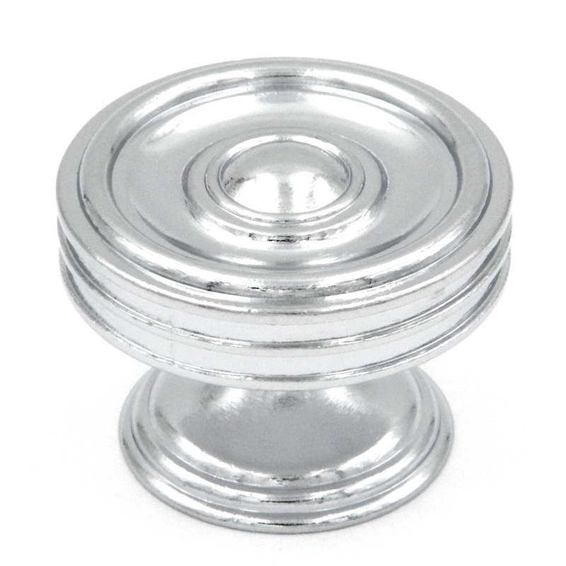 10 Pack Hickory Hardware Concord Chrome Disc 1 5/8 Cabinet Knobs P3130-CH