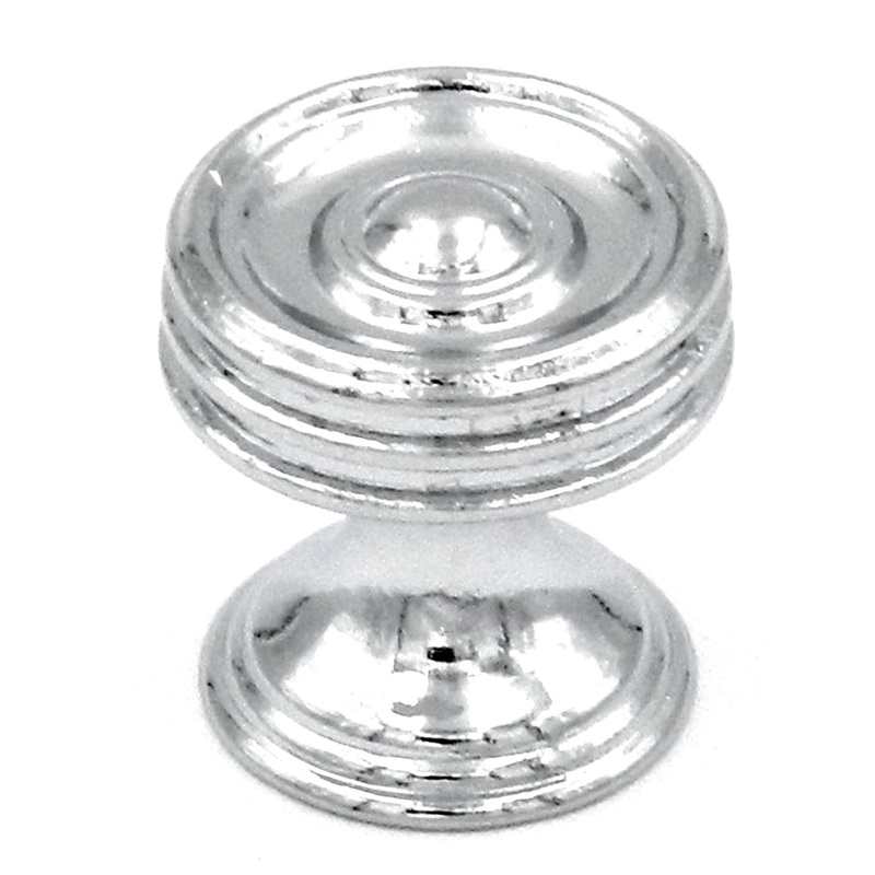 10 Pack Hickory Hardware Concord Chrome Disc 3/4 Cabinet Knobs P3132-CH
