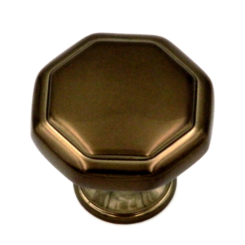 10 Pack Hickory Hardware Conquest 1 1/8 Venetian Bronze Flat-Top Octagon Cabinet Knob P14004-VBZ
