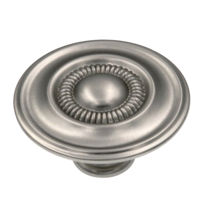 10 Pack Hickory Hardware Guild 1 5/8 Flat Nickel Round Disc Cabinet Knob P3150-FN