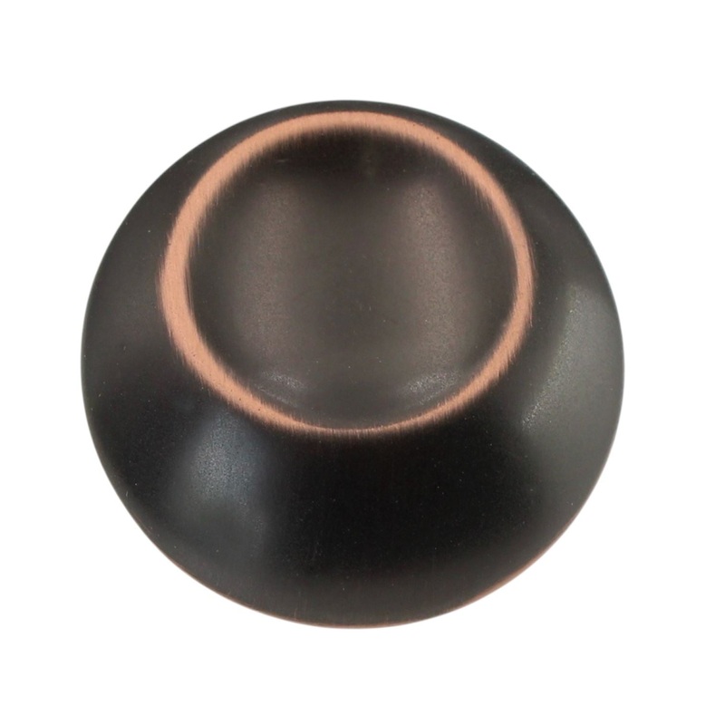 10 Pack Hickory Hardware Metropolis 1 1/4 Oil Rubbed Bronze Highlighted Round Cabinet Knob PA0212-OBH