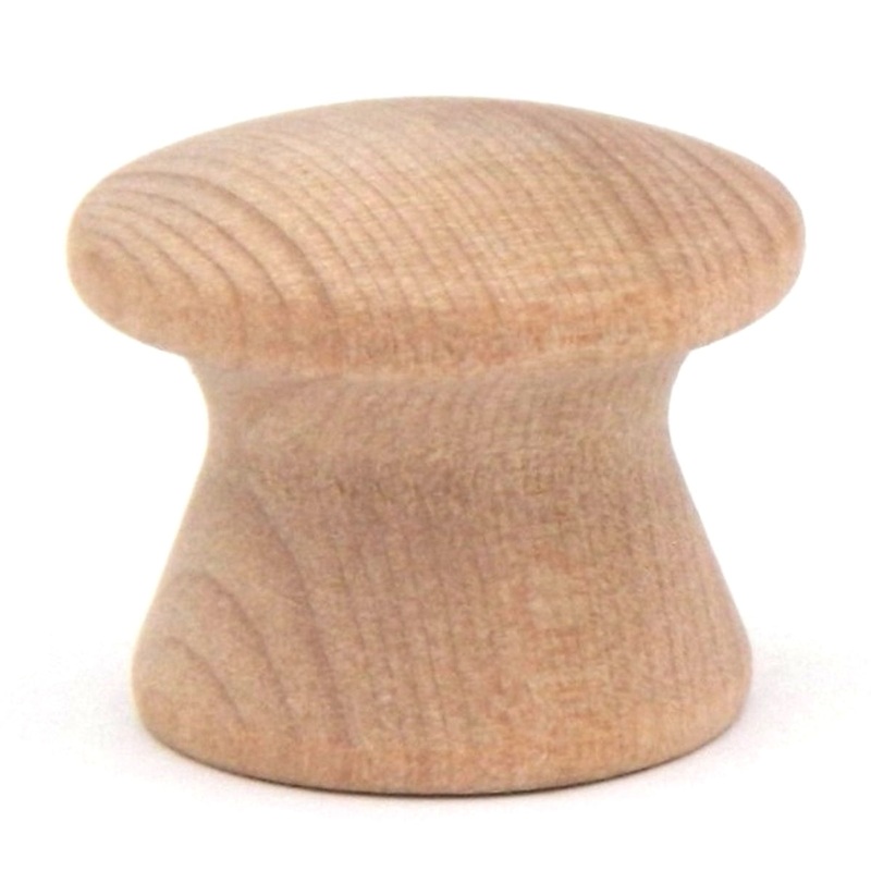 10 Pack Hickory Hardware Natural Woodcraft 1 Unfinished Round Wood Cabinet Knob P183-UW
