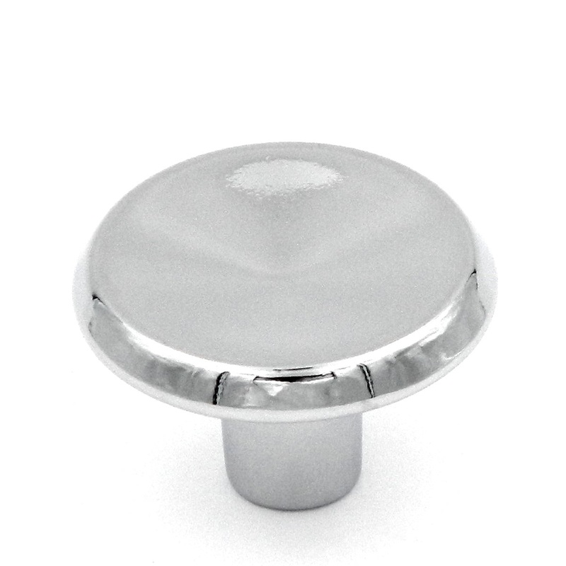 10 Pack Hickory Hardware Sunnyside 1 1/16 Polished Chrome Round Concave Cabinet Knob P111-26
