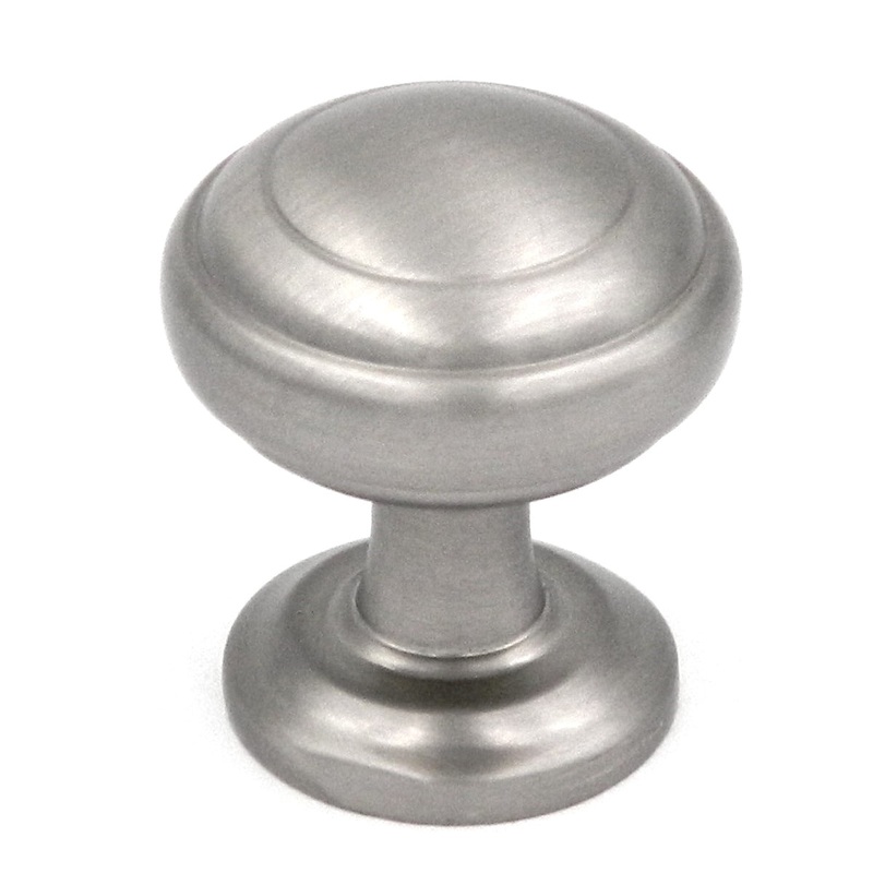 10 Pack Hickory Hardware Zephyr 1 Satin Nickel Round Ringed Dome Cabinet Knob P2286-SN