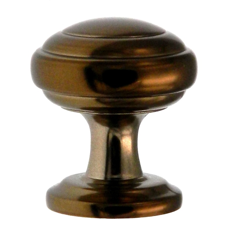10 Pack Hickory Hardware Zephyr 1 Venetian Bronze Round Ringed Dome Cabinet Knob P2286-VBZ