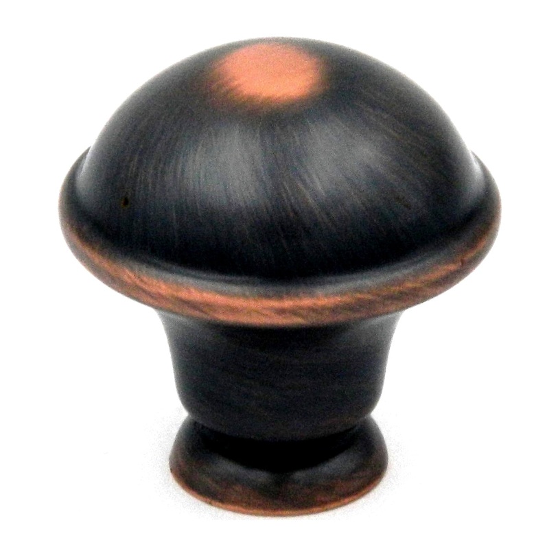 20 Pack Hickory Hardware Savoy 1 1/4 Oil Rubbed Bronze Round Smooth Dome Cabinet Knob P2243-OBH