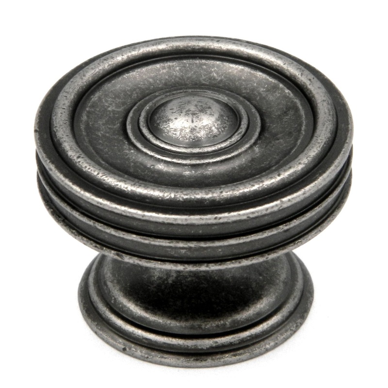 Hickory Hardware Concord Black Nickel Vibed Disc 1 5/8 Cabinet Knob P3130-BNV